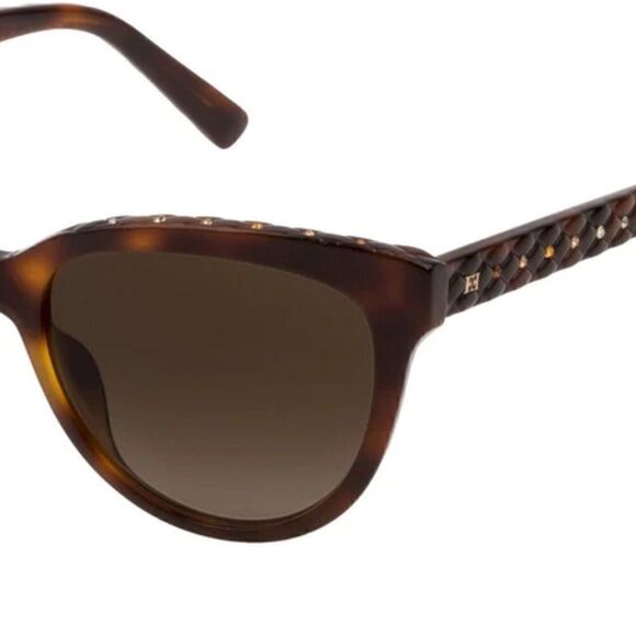 Escada SESB13S Tortoise Cat Eye Sunglasses w/ Rhinestones. NWOT main image 5